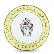 Ginori Il Viaggio Di Nettuno Dinner Plate - Green + Yellow - 11"
